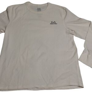 Realtree Men's Off-White Long Sleeve Tee